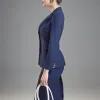 SUITS XANH NAVY CHÂN VÁY WOOL LEN 23