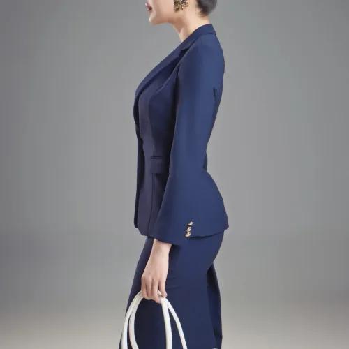 SUITS XANH NAVY CHÂN VÁY WOOL LEN 23